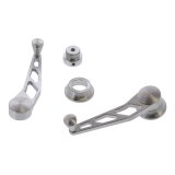 Lokar Billet Window Cranks IDH-2014 Crank Handle; Aluminum Crank; GM/Ford 1949 And Up; Brushed; Pair thumbnail 1