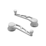Lokar Billet Window Cranks IDH-2014 Crank Handle; Aluminum Crank; GM/Ford 1949 And Up; Brushed; Pair thumbnail 3