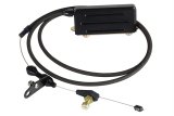 Lokar Midnight Series Stainless Steel Hi-Tech Kickdown Kits XKD-2400HT Automatic Transmission Cable, Hi-Tech, Black Braided Steel, Black Aluminum Fittings, GM, TH400, Kit thumbnail 1