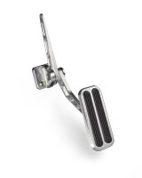 Lokar Billet Gas Pedal Assemblies for 1968-1972 CHEVELLE - BAG-6205 Assembly, Pedal, Throttle, Rectangular, 2 in. Width, 5 in. Length, Firewall Mount, Aluminum, Brushed Finish, Chevy, Each thumbnail 1