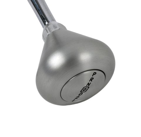 Lokar Case-Mount Automatic Transmission Shifters CM700CM Shifter, Case Mounted, Detent, 12.000 in. Single Bend Chrome Stick, 3/8-24 in., Brushed Mushroom Knob, 700R4, Each thumbnail 3