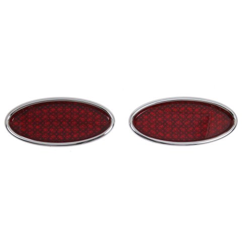 Lokar Billet Oval LED Taillights TL-1911 Taillights, LED, Chrome, Universal, Pair thumbnail 2