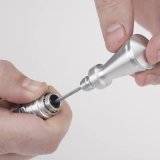 Lokar Anchor-Tight Locking Flexible Engine Dipsticks 1220174 Oil Dipstick, Flexible, Oil Pan Entry, Billet Aluminum, Brite Anodized, 12 in. Length, Universal, Each thumbnail 5