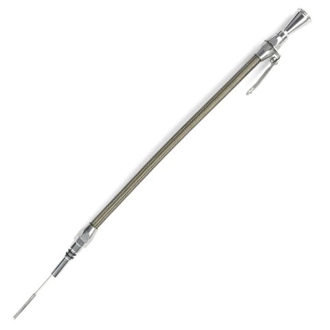 Lokar Flexible and Machined Engine Dipsticks ED-5013 Oil Dipstick, Flexible, Oil Pan Entry, Billet Aluminum, Brite Anodized, Ford, Small Block, 302, Each thumbnail 2