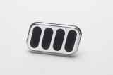 Lokar Pedal Pads SG-6008 Pad, Brake, Rectangle, Rubber/Steel, Chrome/Black, 2.000 in. Width, 3.000 in. Length, Each thumbnail 2