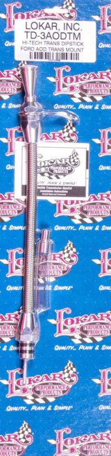 Lokar Hi-Tech Flexible Braided Stainless Transmission Dipsticks TD-3AODTM Dipstick, Steel, Natural, Mount, AOD, Each thumbnail 4