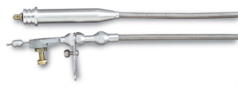 Lokar Hi-Tech Kickdown Kits KD-2700HT Automatic Transmission Cable, Hi-Tech, Braided Stainless Steel, Natural Aluminum Fittings, GM, 700R4, Kit thumbnail 1