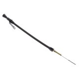 Lokar Midnight Series Anchor-Tight Locking Flexible Engine Dipsticks X1220077 Oil Dipstick, Flexible, Passenger Side, Billet Aluminum, Black Anodized, Chevy, SB, LS1, Car, Each thumbnail 1
