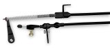 Lokar Midnight Series Stainless Steel Hi-Tech Kickdown Kits XKD-2AODHT Automatic Transmission Cable, Hi-Tech, Black Braided Steel, Black Aluminum Fittings, Ford,Lincoln,Mercury, AOD, Kit thumbnail 2