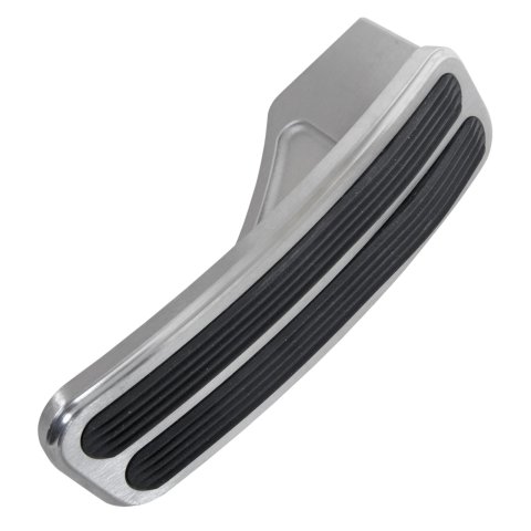 Lokar Pedal Pads for 2009-2014 CTS - DBW-6200 Pad, Brushed, Billet Aluminum, Black Rubber Insert, Cadillac, Each thumbnail 1
