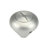 Lokar Case-Mount Automatic Transmission Shifters CM4L60EDM Shifter, Case Mounted, Detent, 10.000 in. Single Bend Chrome Stick, 3/8-24 in., Brushed Mushroom Knob, 4L60E, Each thumbnail 4