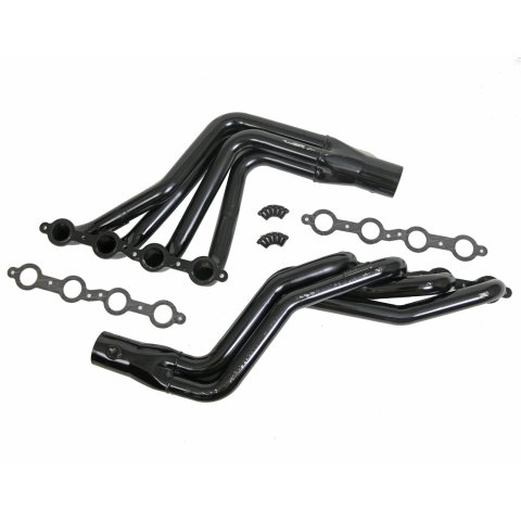 Schoenfeld Headers 1302LS1 Headers, Long Tube, Steel, Painted, 1 3/4 in. Primary, 3 in. Collector, Chevy, GMC, LS Swap,Pair thumbnail 4