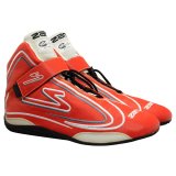 Zamp ZR-50 Race Shoes RS003C0208 Driving Shoes, ZR-50, Mid-Top, Red Leather, Men's Size 8, SFI 3.3/5, Pair thumbnail 8