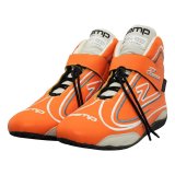 Zamp ZR-50 Race Shoes RS003C0808 Driving Shoes, ZR-50, Mid-Top, Neon Orange Leather, Men's Size 8, SFI 3.3/5, Pair thumbnail 9