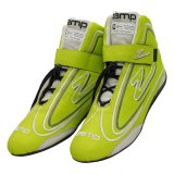 Zamp ZR-50 Race Shoes RS003C0910 Driving Shoes, ZR-50, Mid-Top, Neon Green Leather, Men's Size 10, SFI 3.3/5, Pair thumbnail 1