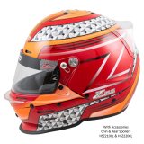 Zamp RZ-62 Helmets H764C35M Helmet, RZ-62, Full Face, Graphic, Red/Orange, Fire-Retardant Fabric, Snell SA2020, Medium, Each thumbnail 1