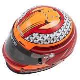 Zamp RZ-62 Helmets H764C35M Helmet, RZ-62, Full Face, Graphic, Red/Orange, Fire-Retardant Fabric, Snell SA2020, Medium, Each thumbnail 2
