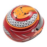 Zamp RZ-62 Helmets H764C35M Helmet, RZ-62, Full Face, Graphic, Red/Orange, Fire-Retardant Fabric, Snell SA2020, Medium, Each thumbnail 4