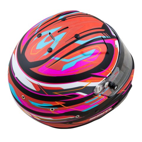 Zamp Helmets H760C42L Helmet RZ-70E Switch SNELL SA2020/FIA8859-2015 Matte Red/Blk/ Graphic Large thumbnail 2