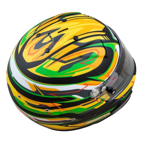 Zamp Helmets H760C49XL Helmet RZ-70E Switch SNELL SA2020/FIA8859-2015 Matte Grn/Blk/ Graphic X-Large thumbnail 2