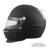 Zamp RZ-62 Helmets H76403FL Helmet, RZ-62, Full Face, Matte Black, Fire-Retardant Fabric, Snell SA2020, Large, Each thumbnail 8