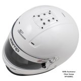 Zamp RZ-36 Helmets H768001S Helmet, RZ-36, Full Face, Gloss White, Fire-Retardant Fabric, Snell SA2020, Small, Each thumbnail 1