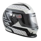 Zamp RZ-37Y Youth Helmets H757C1554 Helmet, Youth, Full Face, Black/Gray Graphic, Fire-retardant Cotton Liner, SFI 24.1, Medium, Each thumbnail 2
