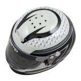 Zamp RZ-37Y Youth Helmets H757C1554 Helmet, Youth, Full Face, Black/Gray Graphic, Fire-retardant Cotton Liner, SFI 24.1, Medium, Each thumbnail 4