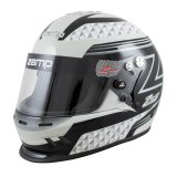 Zamp RZ-37Y Youth Helmets H757C1554 Helmet, Youth, Full Face, Black/Gray Graphic, Fire-retardant Cotton Liner, SFI 24.1, Medium, Each thumbnail 8
