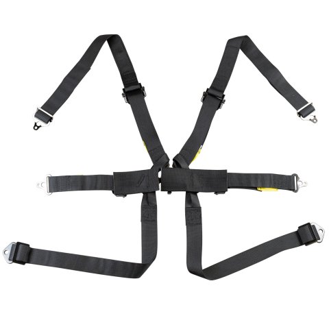 Zamp FIA Racing 6-Point Harness HARN04F003 Harness, 8853-2016, 6-Point, Complete Type, Camlock Style, Bolt-in, Pull Down, Polyester, Black, 2.00 in. Belt Width, Each thumbnail 4