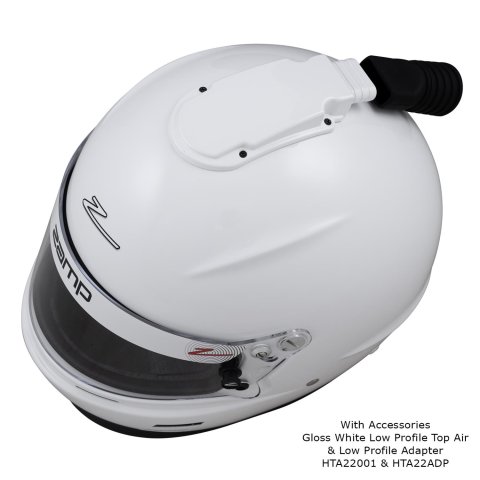Zamp RZ-60 Helmets H766001M Helmet, RZ-60, Full Face, Gloss White, Fire-Retardant Fabric, Snell SA2020, Medium, Each thumbnail 3