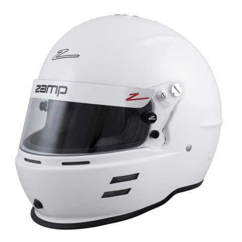 Zamp RZ-60 Helmets H766001M Helmet, RZ-60, Full Face, Gloss White, Fire-Retardant Fabric, Snell SA2020, Medium, Each thumbnail 5
