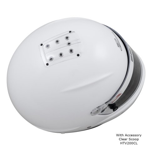 Zamp RZ-60 Helmets H766001M Helmet, RZ-60, Full Face, Gloss White, Fire-Retardant Fabric, Snell SA2020, Medium, Each thumbnail 6