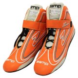 Zamp ZR-50 Race Shoes RS003C0813 Driving Shoes, ZR-50, Mid-Top, Neon Orange Leather, Men's Size 13, SFI 3.3/5, Pair thumbnail 2