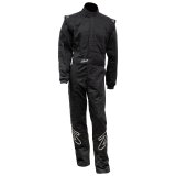 Zamp ZR-30 Racing Suits R030033L Driving Suit, ZR-30, SFI 3.2A/5, Black, Three Layer, Men's Large, Each thumbnail 1