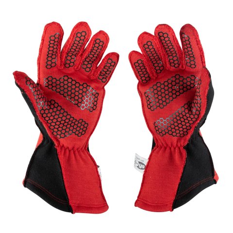Zamp ZR-60 Race Gloves RG20002S Driving Glove, ZR-60, SFI 3.3/5, Gloves, Red, Small, Aramidic Fiber, Pair thumbnail 1