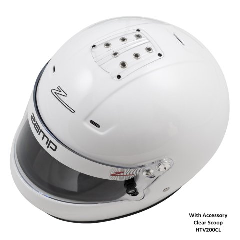 Zamp RZ-56 Helmets H770001XS Helmet, RZ-56, Full Face, Gloss White, Fire-Retardant Fabric, Snell SA2020, X-Small, Each