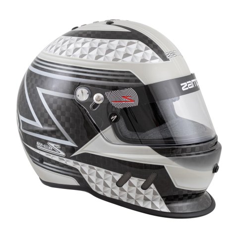 Zamp Helmets H775C04L RZ-65D Carbon SNELL SA2020 Flo Blue /Gray Large thumbnail 4