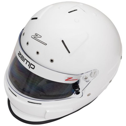 Zamp RZ-70E Switch Helmets H760001M Helmet, Switch, Full Face, White, Gloss Finish, Fire-Retardant Liner, Snell SA2020/FIA 8859-2015, Medium, Each thumbnail 2