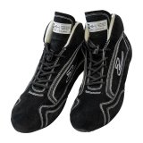 Zamp ZR-30 Race Shoes RS00100306 Driving Shoes, ZR-30, Mid-Top, Black Suede, Men's Size 6, SFI 3.3/5, Pair thumbnail 3