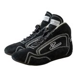 Zamp ZR-30 Race Shoes RS00100306 Driving Shoes, ZR-30, Mid-Top, Black Suede, Men's Size 6, SFI 3.3/5, Pair thumbnail 8