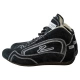 Zamp ZR-30 Race Shoes RS00100306 Driving Shoes, ZR-30, Mid-Top, Black Suede, Men's Size 6, SFI 3.3/5, Pair thumbnail 9