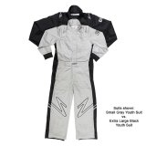 Zamp ZR-10 Racing Suits R010015YM Driving Suit, ZR-10, Youth Race Suit, SFI 3.2A/1, Gray, Youth Medium, Each thumbnail 6