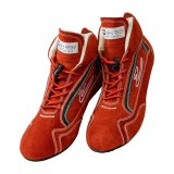 Zamp ZR-30 Race Shoes RS00100211 Driving Shoes, ZR-30, Mid-Top, Red Suede, Men's Size 11, SFI 3.3/5, Pair thumbnail 3