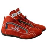 Zamp ZR-30 Race Shoes RS00100211 Driving Shoes, ZR-30, Mid-Top, Red Suede, Men's Size 11, SFI 3.3/5, Pair thumbnail 5
