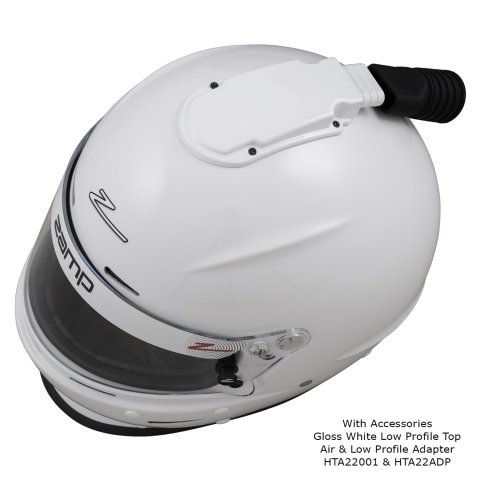 Zamp RZ-62 Helmets H764001L Helmet, RZ-62, Full Face, Gloss, White, Fire-Retardant Fabric, Snell SA2020, Large, Each