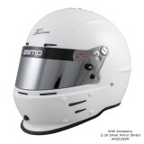 Zamp RZ-62 Helmets H764001L Helmet, RZ-62, Full Face, Gloss, White, Fire-Retardant Fabric, Snell SA2020, Large, Each thumbnail 4
