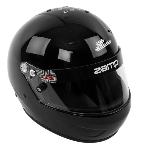 Zamp RZ-56 Helmets H770003L Helmet, RZ-56, Full Face, Gloss Black, Fire-Retardant Fabric, Snell SA2020, Large, Each thumbnail 1