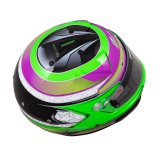 Zamp Helmets H760C39L RZ-70E Switch SNELL SA2020/FIA8859-2015 Helmet Grn/Purp Graphic Large thumbnail 2