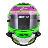 Zamp Helmets H760C39L RZ-70E Switch SNELL SA2020/FIA8859-2015 Helmet Grn/Purp Graphic Large thumbnail 3